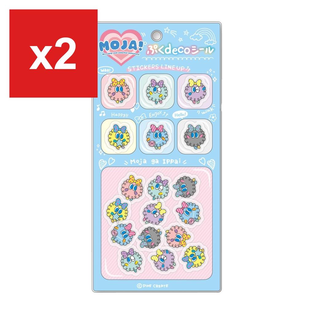 Pine Create Puffy Deco Sticker Sheet - MOJA Character Series
