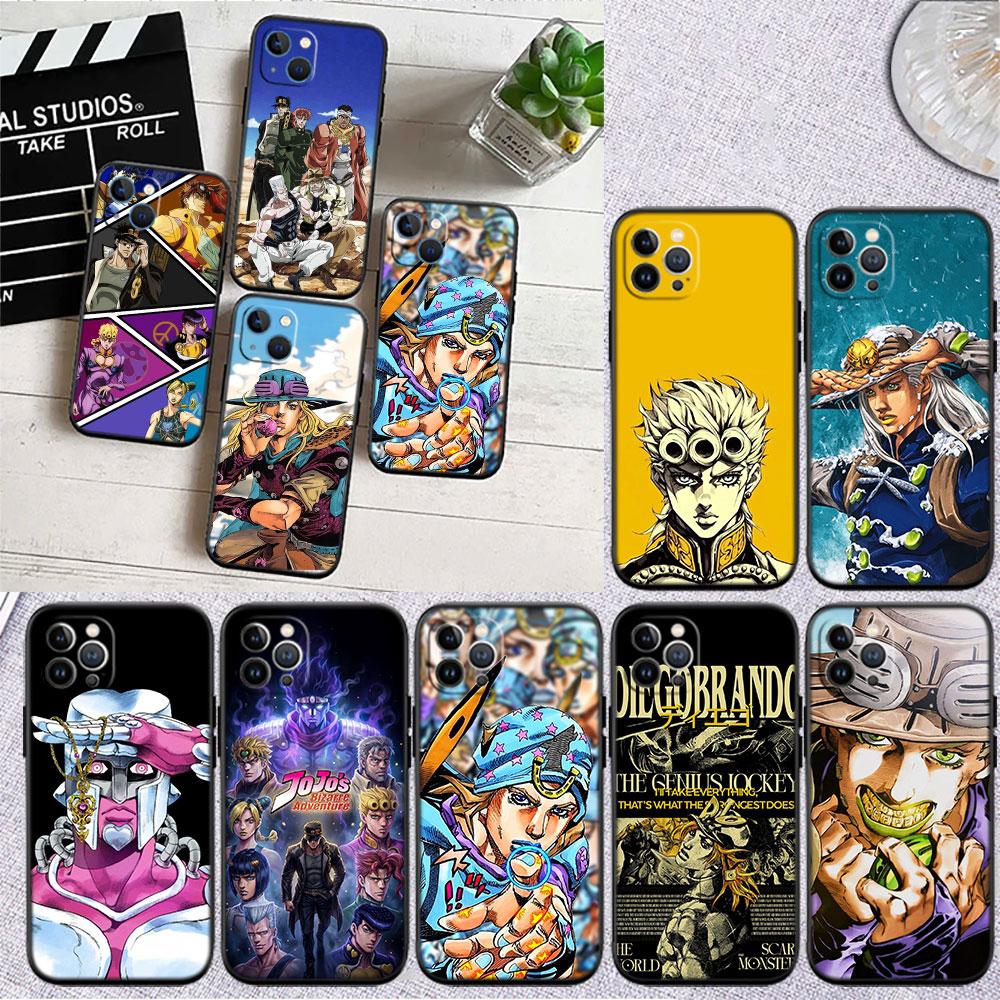 LO56 JoJos Bizarre Adventure Soft Shell Phone Case for Xiaomi Poco C40 C50 C51 C55 C65 C71 C75 F3 F5 F6 F7 M2 M3 Pro Ultra