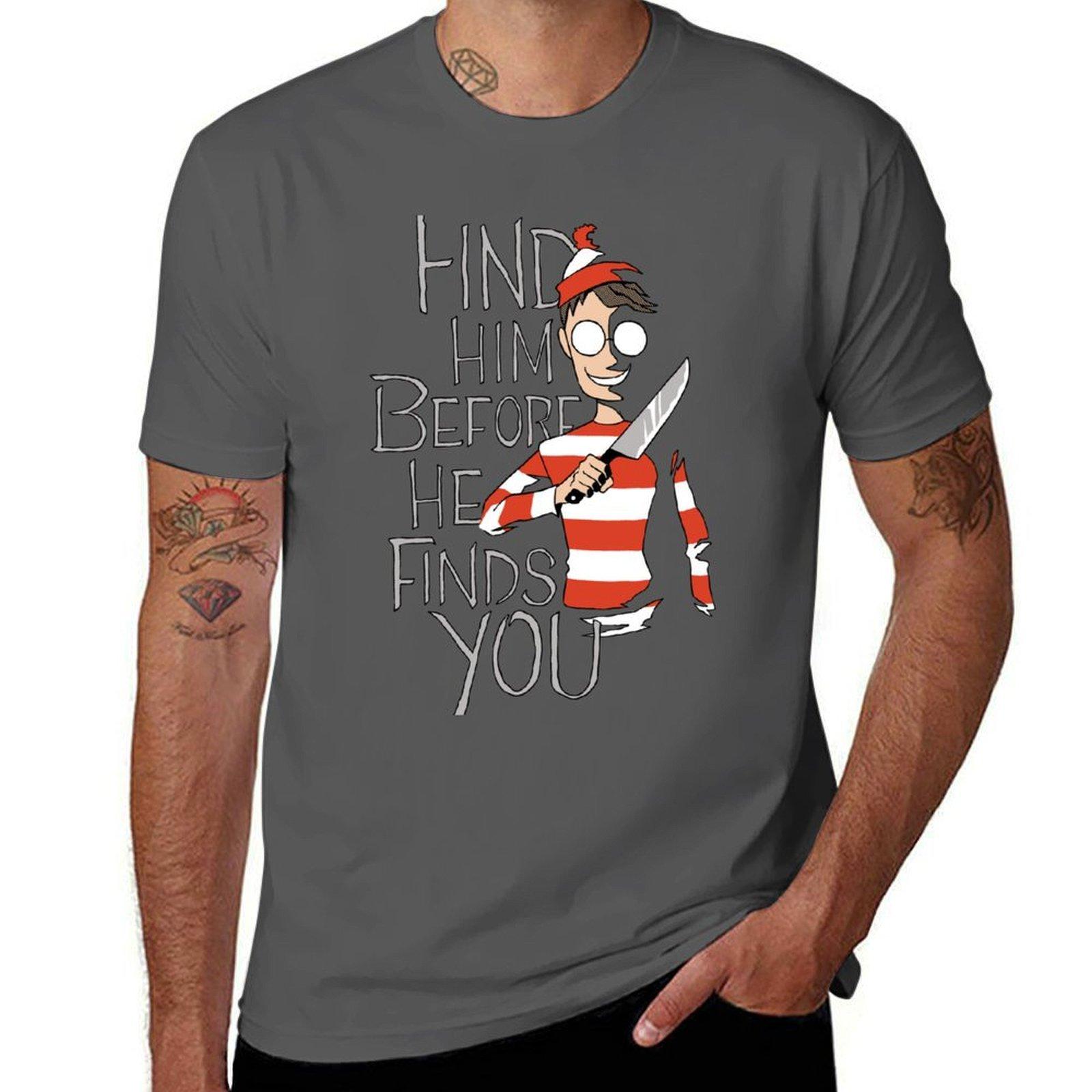 

Hiding in the Dark TShirt Street Style Casual Tee Shirt 4XL