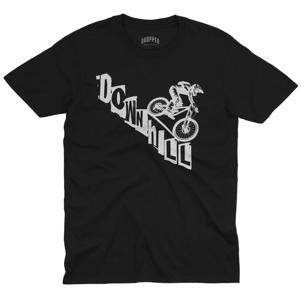 Downhill T Shirt Black Vintage Top For Everyday Wear Versatile Stretched Casual Soft Breathable Designer Clothes Homme