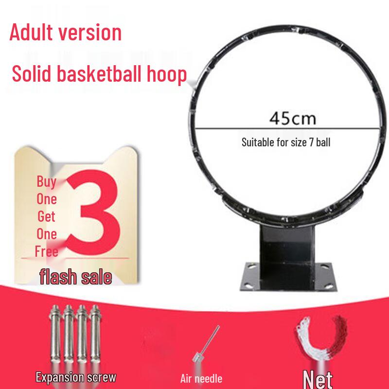 Adjustable Indoor Outdoor Wall-Mounted Basketball Hoop