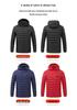 Men's Smart 11-Zone Heated Winter Jacket - Three-Control Warm Cotton Outerwear
