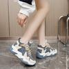 2025 New Autumn High Top Shoes Women Dad Shoes Student Casual Shoes Women's Platform Shoes Thick sole Height Increasing Shoes