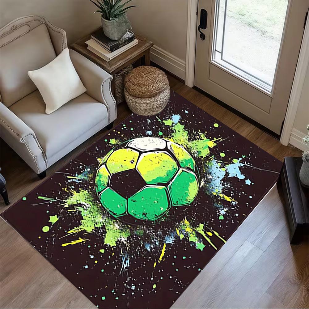 1pc soccer ball rug home carpet design for office decor gift living room bedroom