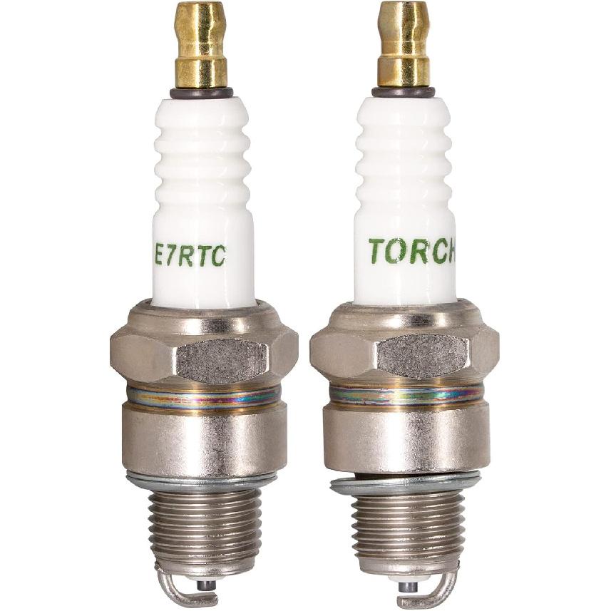 Комплект из 2 свечей зажигания TORCH E7RTC для замены свечей зажигания NGK 7022 BPR6HS 6422 BPR7HS, CHAMPION RL82YC QL82YC, DENSO W22FPR-U, BOSCH W225T7 WR6BC.