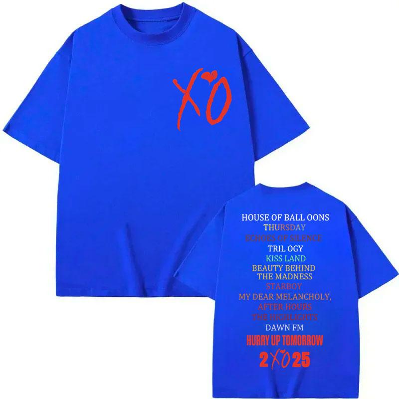 

Rapper The Weeknd Tour T-shirt Music Album Merch T Shirts Men s Women s Y2k Clothing Fashion T-shirts Streetwear 3XL