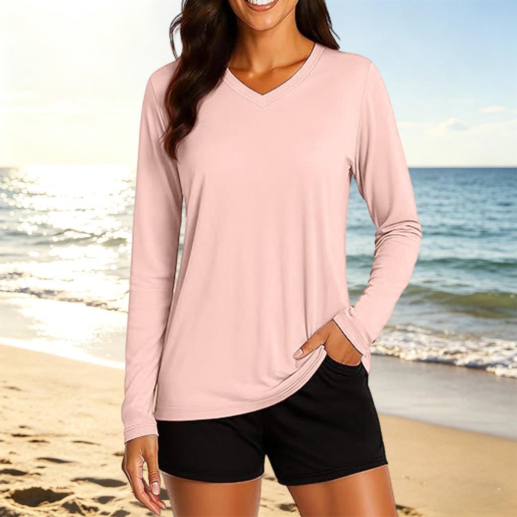 Women's Fashionable Casual Sun-protective -colored Top