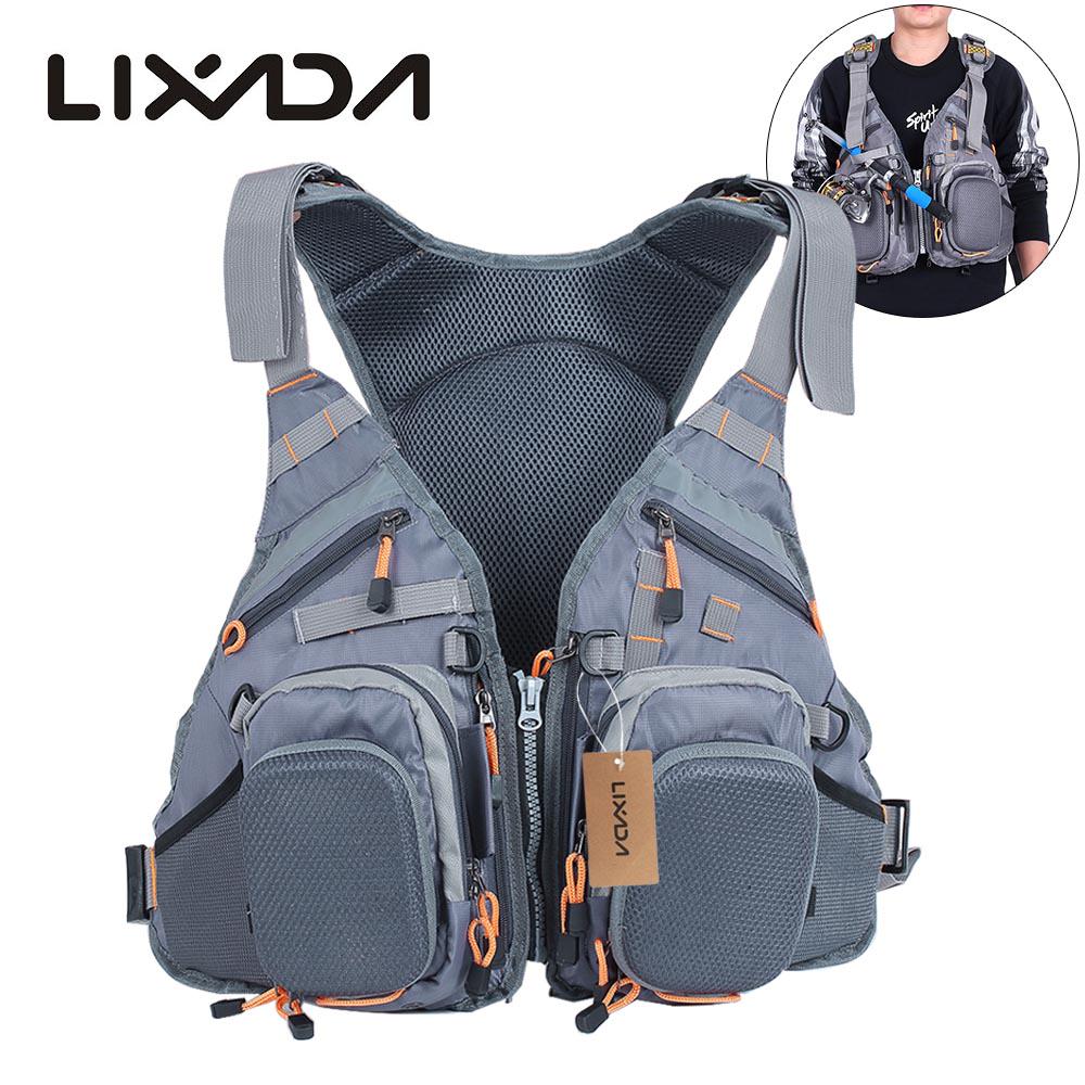3 In 1 Mesh Fly Fishing Vest and Backpack Breathable Outdoor Fishing ...