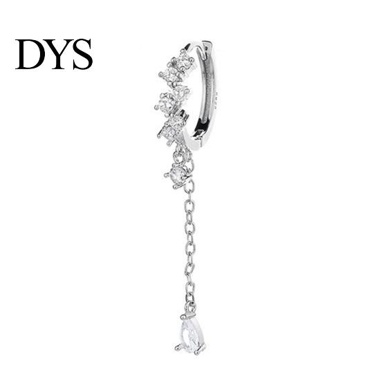 Banquet Earring 1Pc Women Water Drop-shaped Pendant Tassel Cubic Ladies Zirconia Dangle for Party Wedding Prom