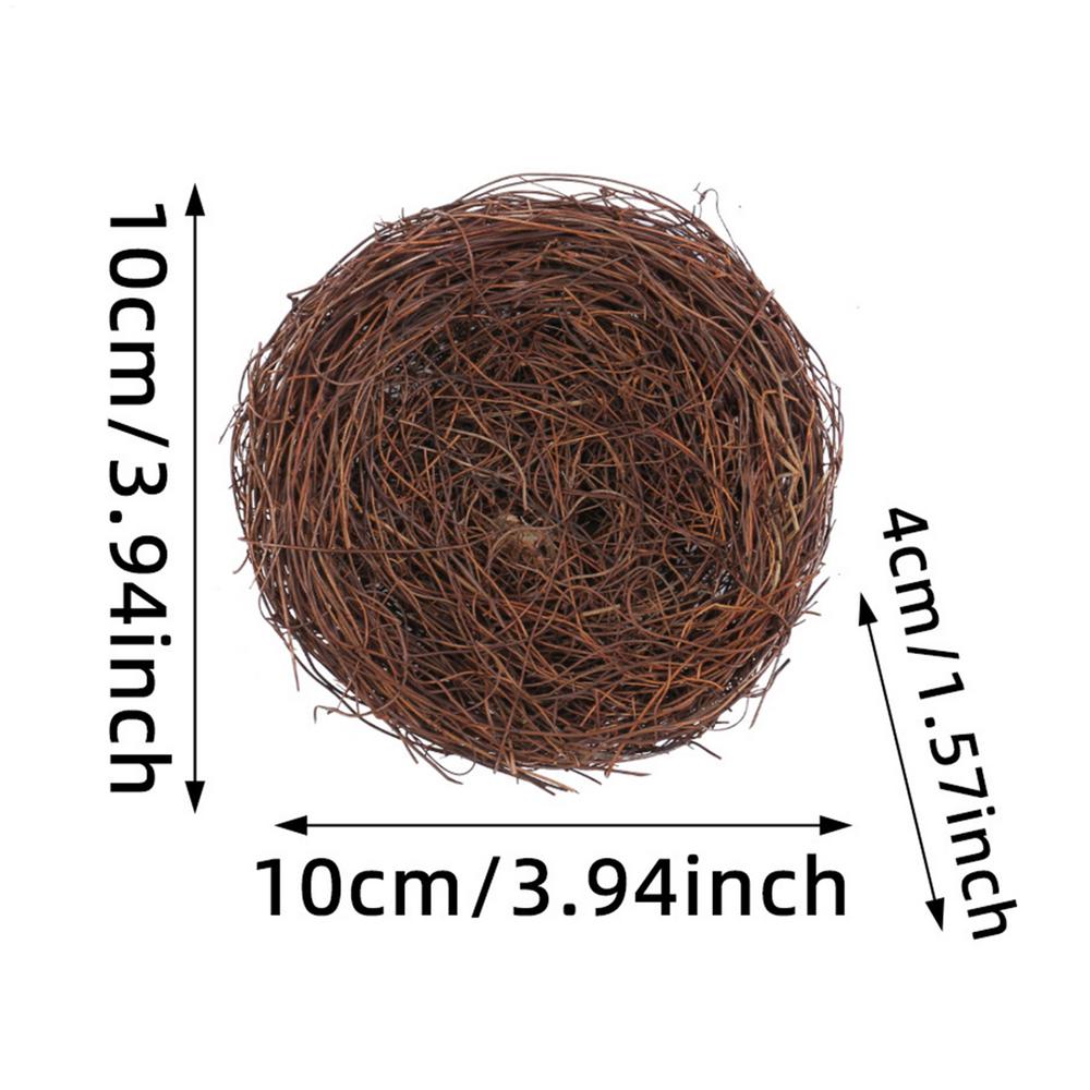 Fake Bird Nest Handmade Bird Nest Artificial Easter Bird s Nest Bird Nest House Crafts Fake Birds Ornament For Woods Window Home