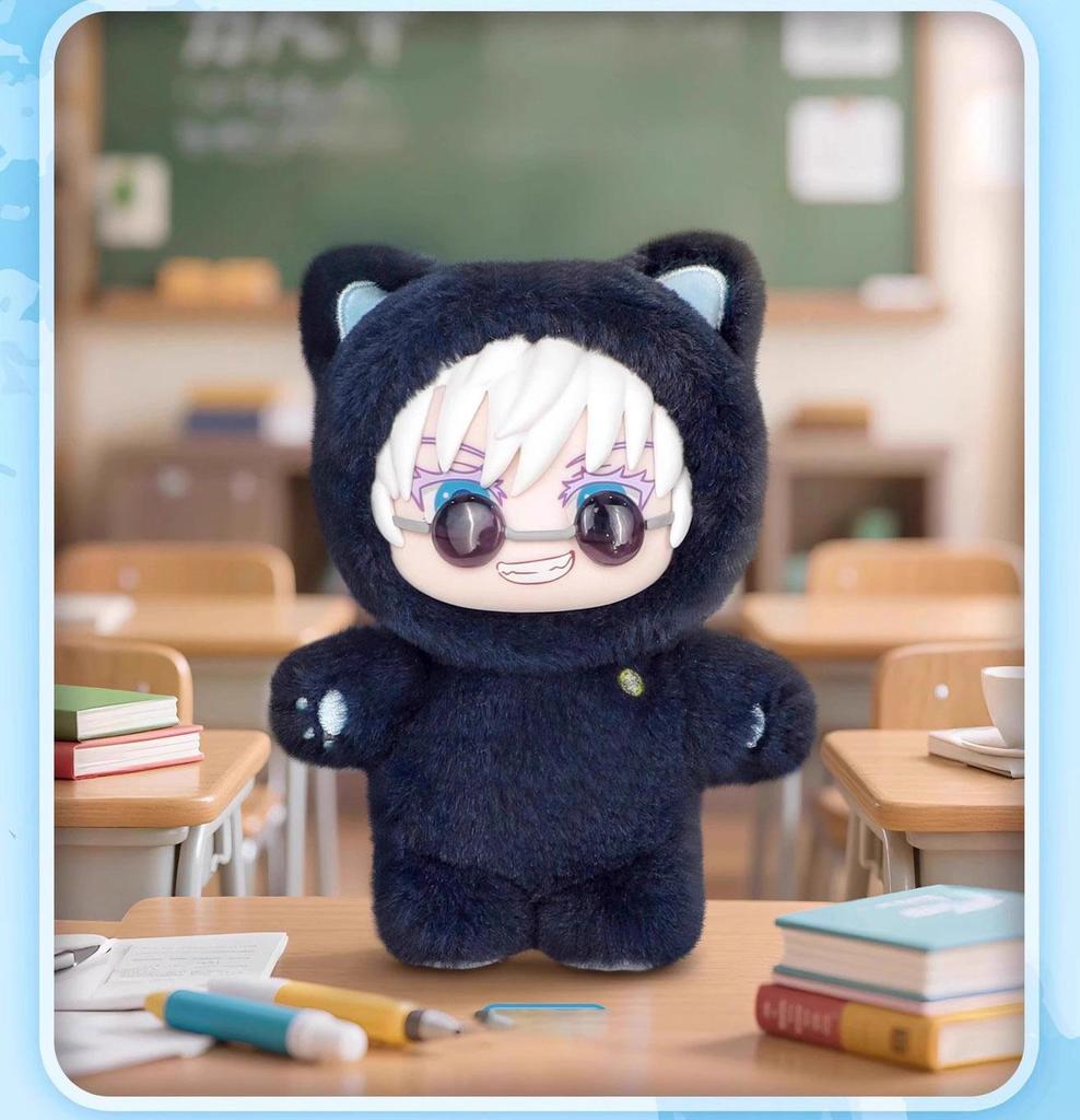 Original Jujutsu Kaisen 2 Cat Ear Plush Doll Series Blind Box Mysterious Anime Character Room Decoration Collectible Children's Gift