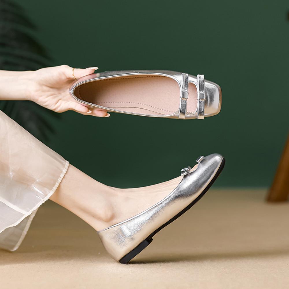 Zapatos Planos Mujer Lazo Mariposa Zapatos Suela Plana para Mujer Planos 2025 Nuevo Boca Baja Suela Blanda Zapatos Mujer Sapatos Femininos
