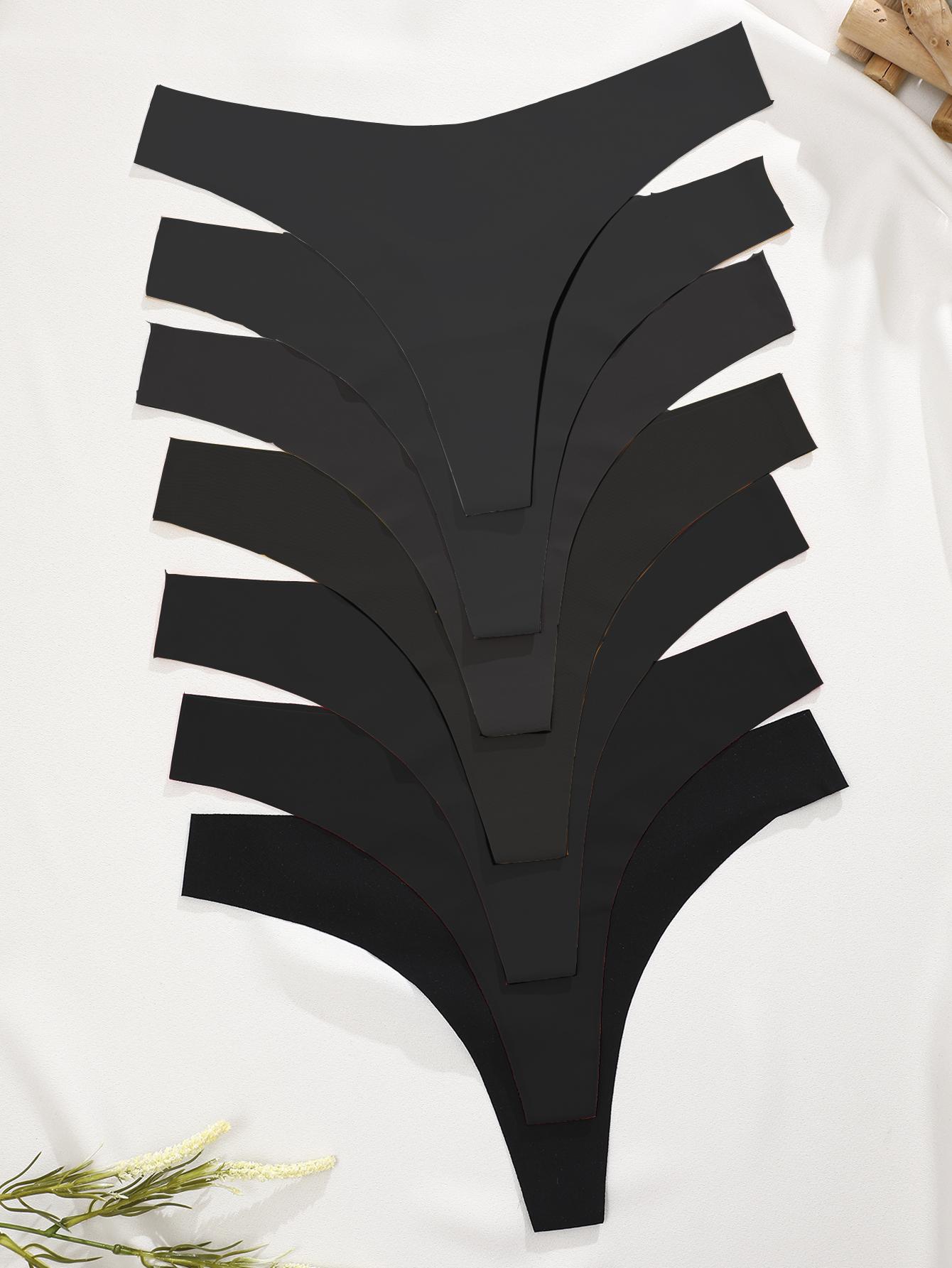 

7шт/комплект бесшовные трусы с низкой талией сексуальные стринги нижнее белье женское Т-образное нижнее белье 10 цветов женские трусики бикини XS-XL XL&Set