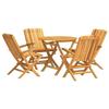 VidaXL 5-Piece Garden Dining Set, Dining Set with Table and Chair, Lounge Set, Patio Furniture, 3155019