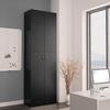 Office Cabinet Black 60 X 32 X 190 Cm Particleboard