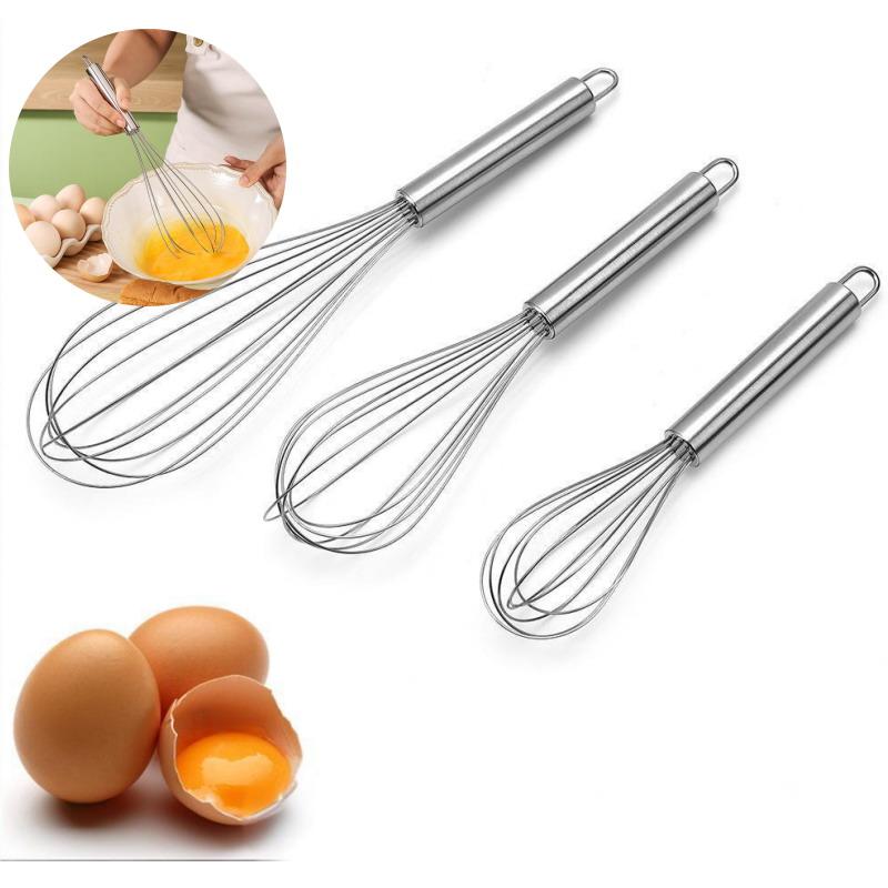 Stainless Steel Egg Beater, Kitchen Wire Ball Egg Beater, Milk Beater, Egg Mixer, Mixing Tool