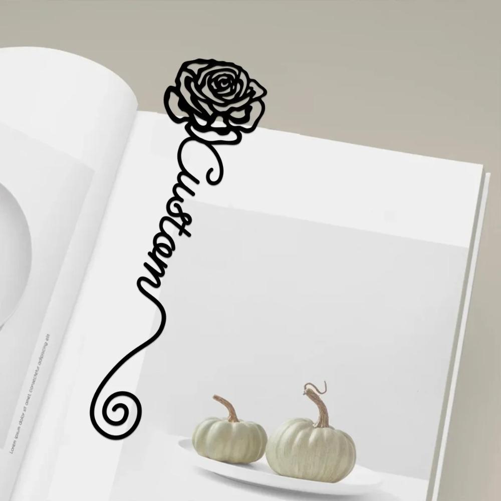 Metal Bookmark, Flower Bookmark, Unique Book Lover Gift, Teacher Appreciation, Back to School, Student Present, Vintage Tin Art