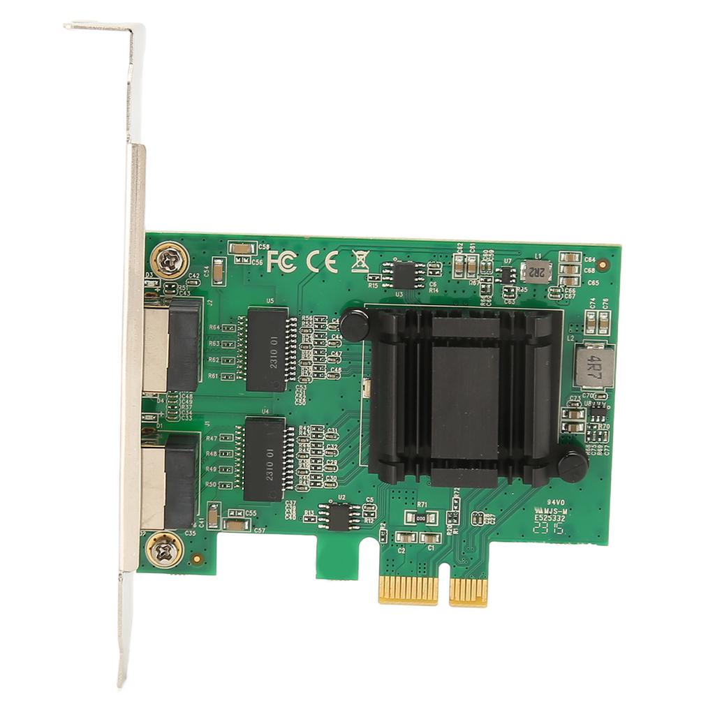 TXA108 82571 2 RJ45 Port Gigabit Network Card PCI Ex1 to 2 RJ45 10 100 1000Mbps Server Network Card for Desktop PC