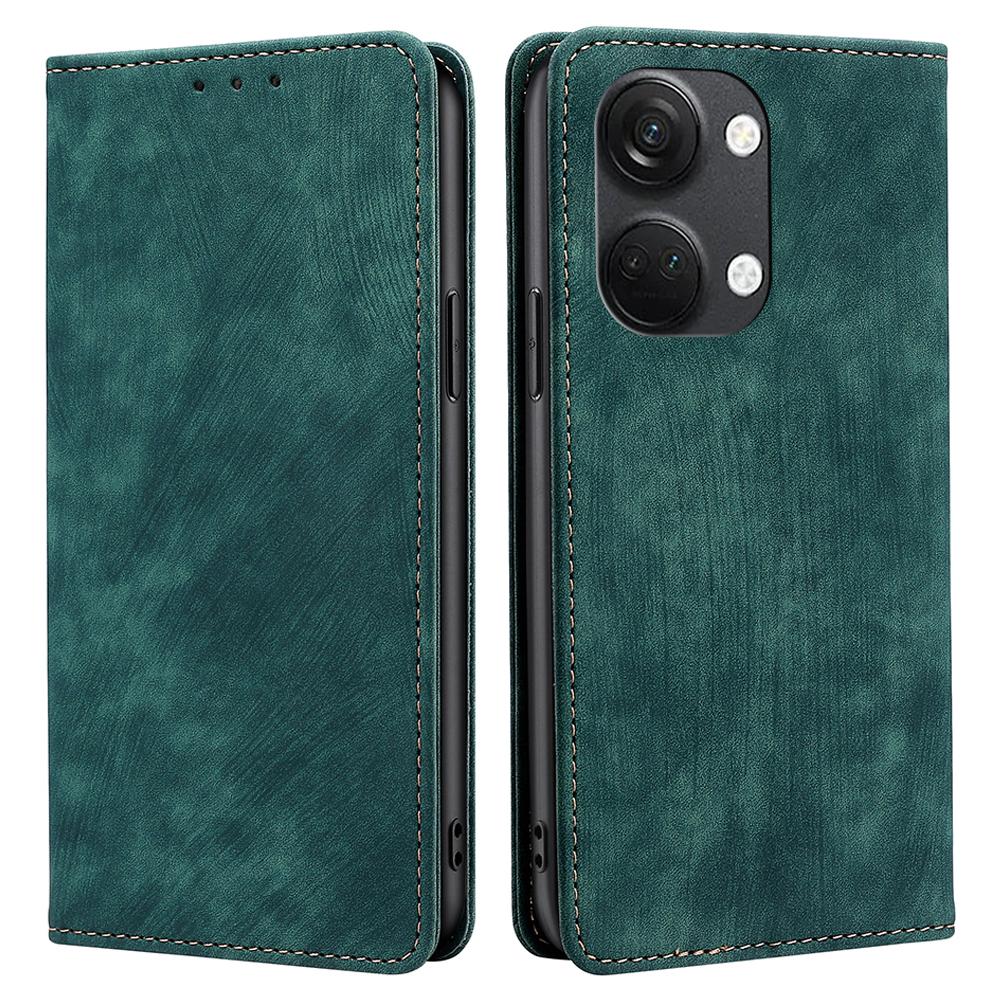 

Чехол для телефона для OnePlus Nord 3 5G/Ace 2V 5G Противоударный из ПУ кожи с блокировкой RFID Подставка Кошелек Книжка Green