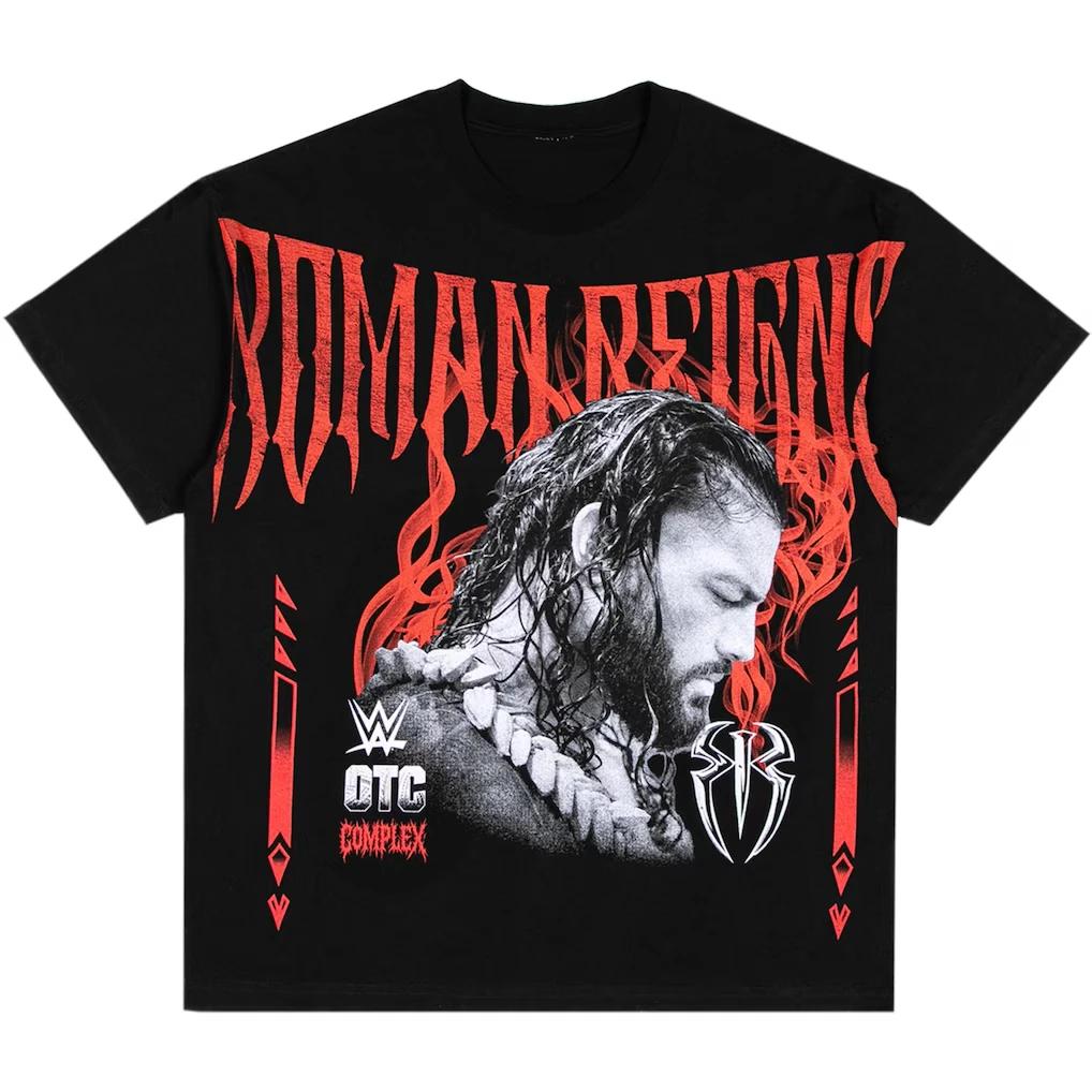 

2026 Новая серия Романа Рейнса Хлопковая футболка для мужчин и женщин Летняя одежда Модная Повседневная футболка с коротким рукавом Уличная одежда 4XL