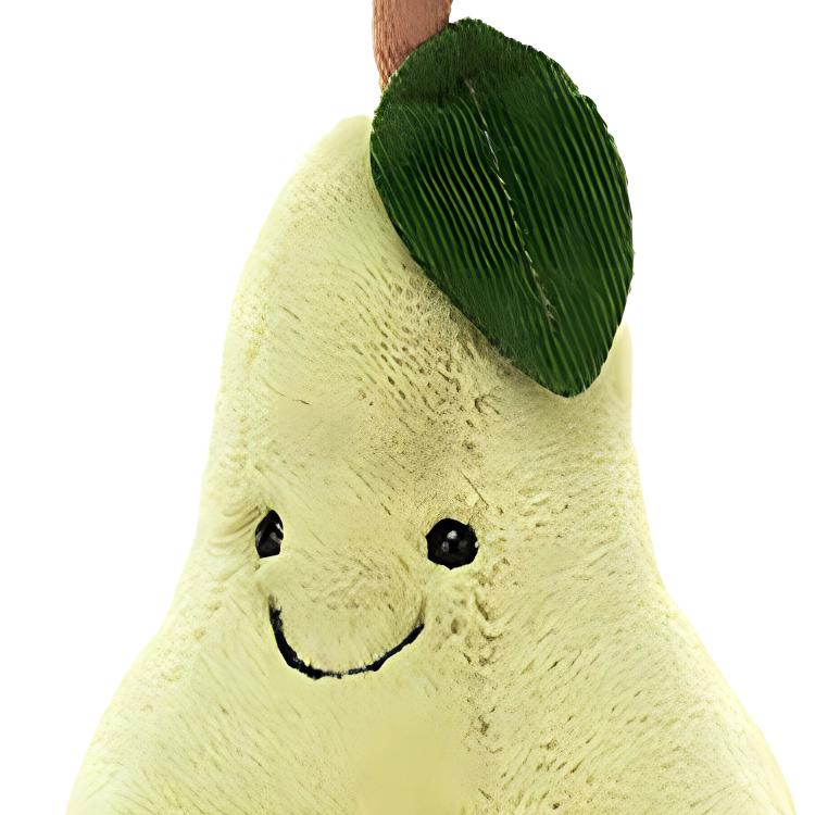 JELLYCAT Fun Food Series Fruit Funny Pear Soothing Doll Plush Doll Sitting 20cm high