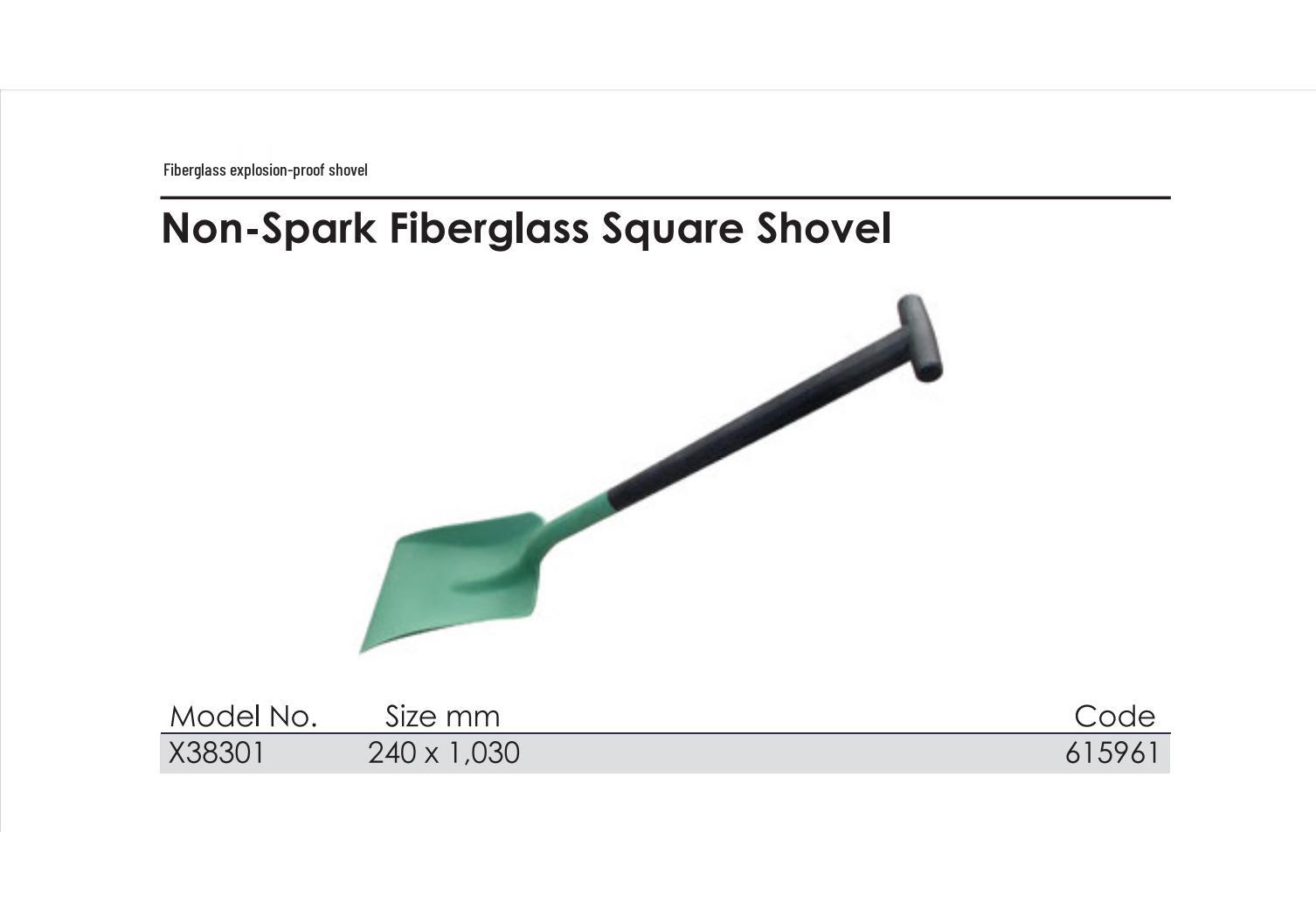 Yutian FAPRO Fiberglass Explosion-Proof Marine Shovel X38301 - Spark-Free 615961