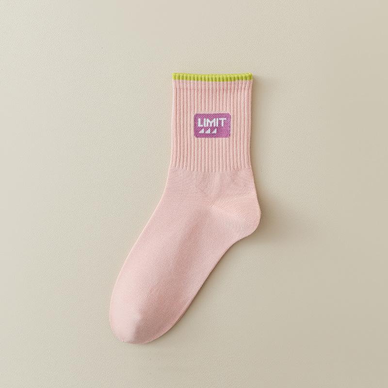 Female Spring and Autumn Pure Cotton Anti Odor Anti Sweat Socks