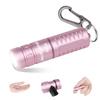 JeckLamp PS102 LED 200 40m Beam Waterproof Light, Lumens, Type-C Rechargeable, Distance, Ultra-Small 2.16cm Diameter, (Pink)