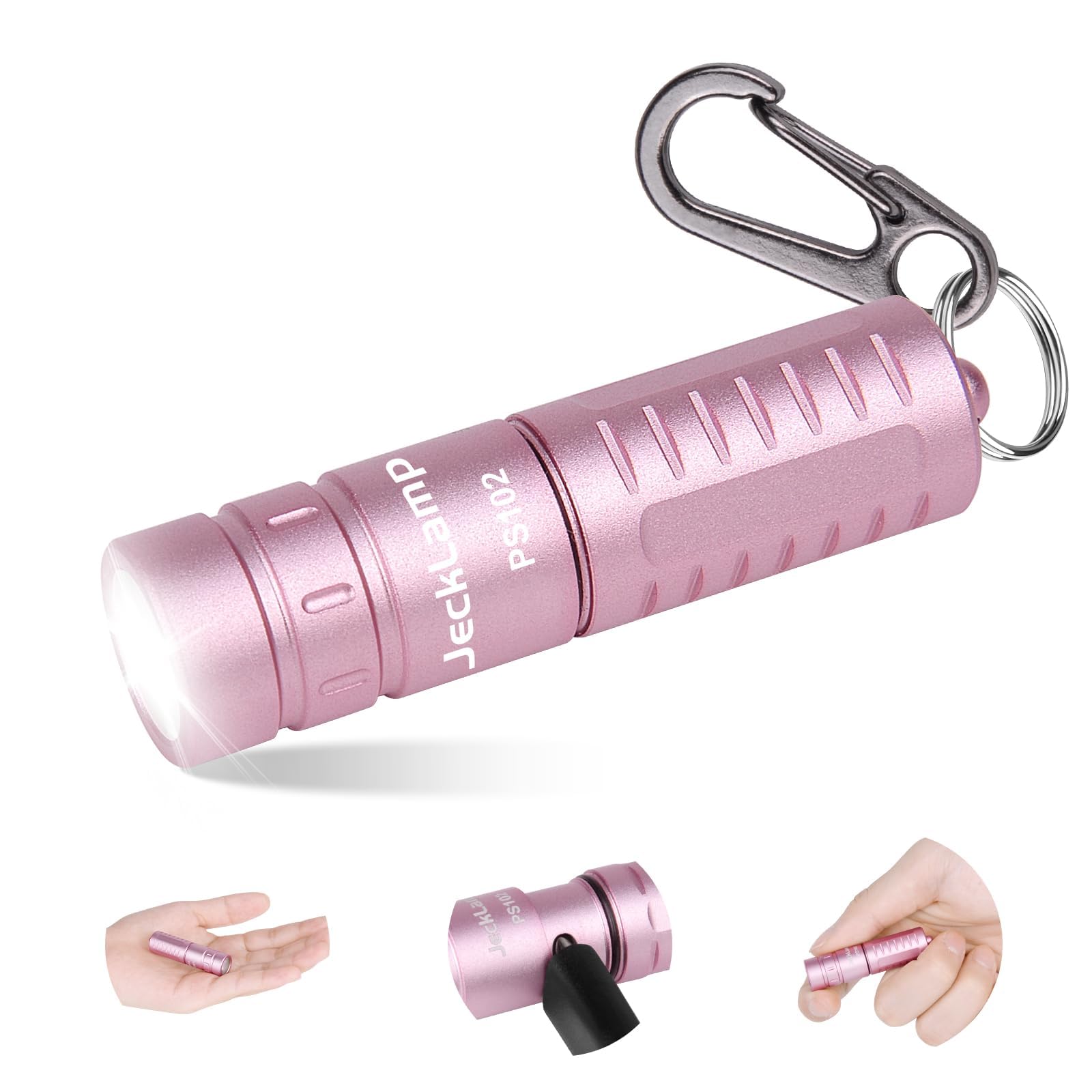 

Светодиодный фонарь JeckLamp PS102 200 40 м Луч Водонепроницаемый Свет, Люмены, Перезаряжаемый от Type-C, Расстояние, Ультрамалый диаметр 2,16 см, (розовый) розовый