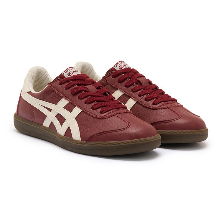 ONITSUKA TIGER Tokuten Fashion Vielseitige Langlebige Low-Top Freizeitschuhe Unisex Freizeitschuhe Burgunderrot 1183B938-600