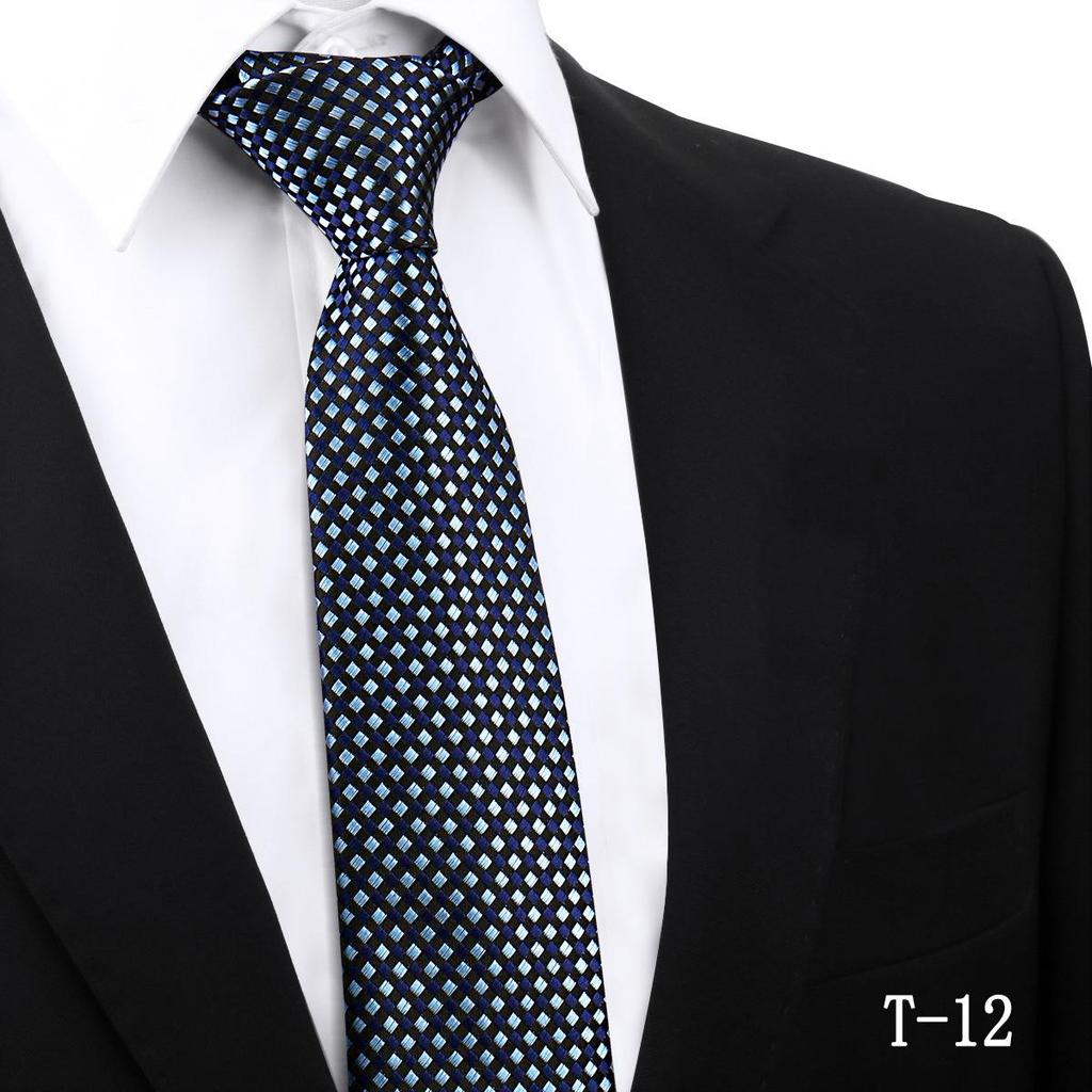 Handmade Paisley Stripe Jacquard Polyester Tie, 7.5cm