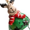 Christmas Decorative Hangers Santa Reindeer Figures With Detailed Design For Tree Window Shelf Decoration