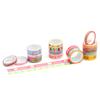 YUBX Masking Tape Cute Cartoon Washi Paper Bright Perfect for DIY Gift and 16-Piece Set Patterns, Tape, Colors, Crafts, Journals, Planners,