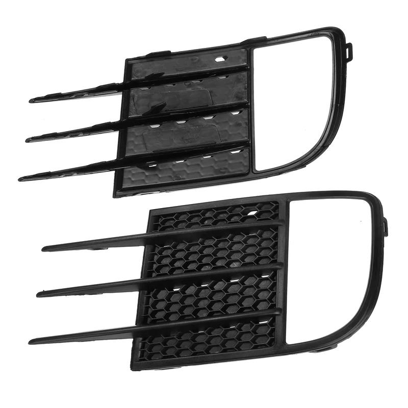 Pair ABS Car Front Bumper Fog Light Grille Cover Fog Light Cover Trim For VW Golf 6 MK6 VI GTI R R20 2008-2013 5K0853665C