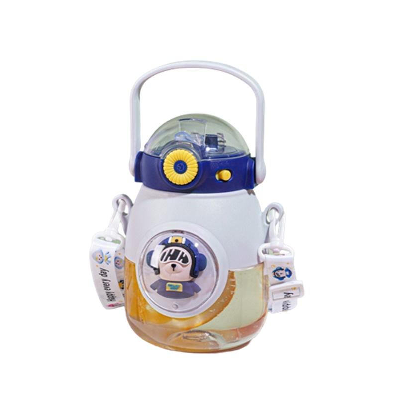 

Бутылка 800 мл Вода Для Детей Кружка с Большим Животом Соломинка Портативная Для Улицы Студентам Подарок Bear