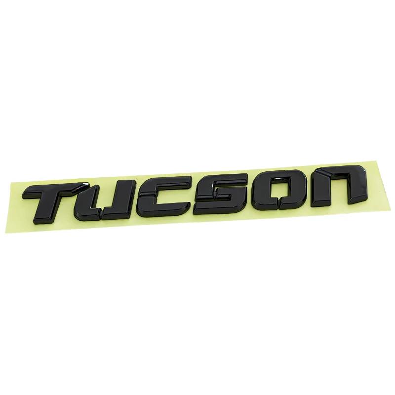 Rlapg3 Dla Hyundai Tucson Naklejka Metalowy Chromowany Czarny Logo Emblemat Tucson Litery Tabliczka z Nazwą Naklejka Odznaka Bagażnika Samochodu Akcesoria