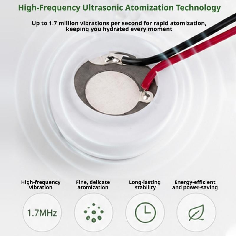 10/13.8/16/20/25Mm Ultrasonics Atomization Film Plate, Wire DC24V Humidifier Disc for Equipment Repair DIY Misting Projects