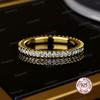 Moissanit und Zirkon Unisex Ringe 100% Echter S925 Silberring D VVS1 Für Männer und Frauen Luxuriös Brilliant