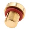 1Pc Brass Car Coolant Water Tank Expansion Drain Screw Plug 17111712788 11537793373 for BMW 128i 135i 318i 318ti 320i X5 X6 Z4 Oil Drain Plugs 3
