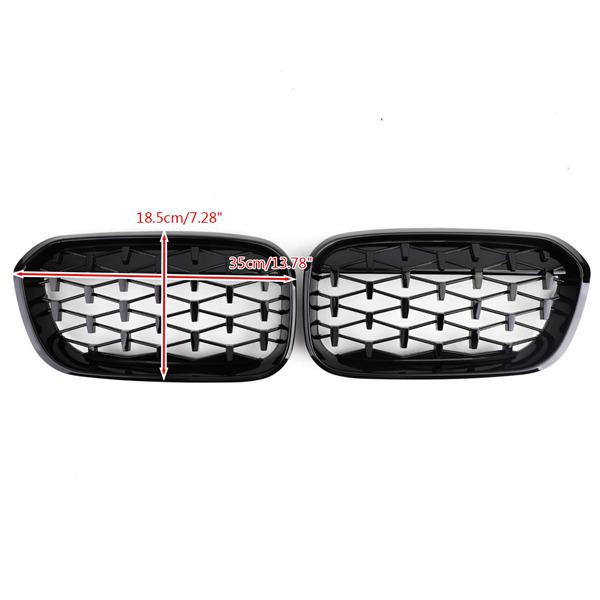 BMW 1 Series F20/F21 Grille (2015-2017), Pair 51137371685 & 51137371686.