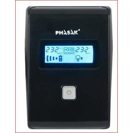 PHASAK UPS/ΑΔΙΑΛΕΙΠΤΗ ΠΑΡΟΧΗ ΕΝΕΡΓΕΙΑΣ 650 VA LCD ΔΙΑΔΡΑΣΤΙΚΟ