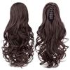 Ponytail Extension Claw Mid-length Curly Wavy Natural Soft Clip Wig for Women & Girls Invisible Synthetic Hairpieces