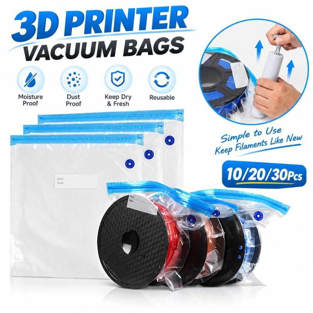 Moisture Resistant 3D Printing Material Bags Reusable Sealing Bags Printer Material Organization