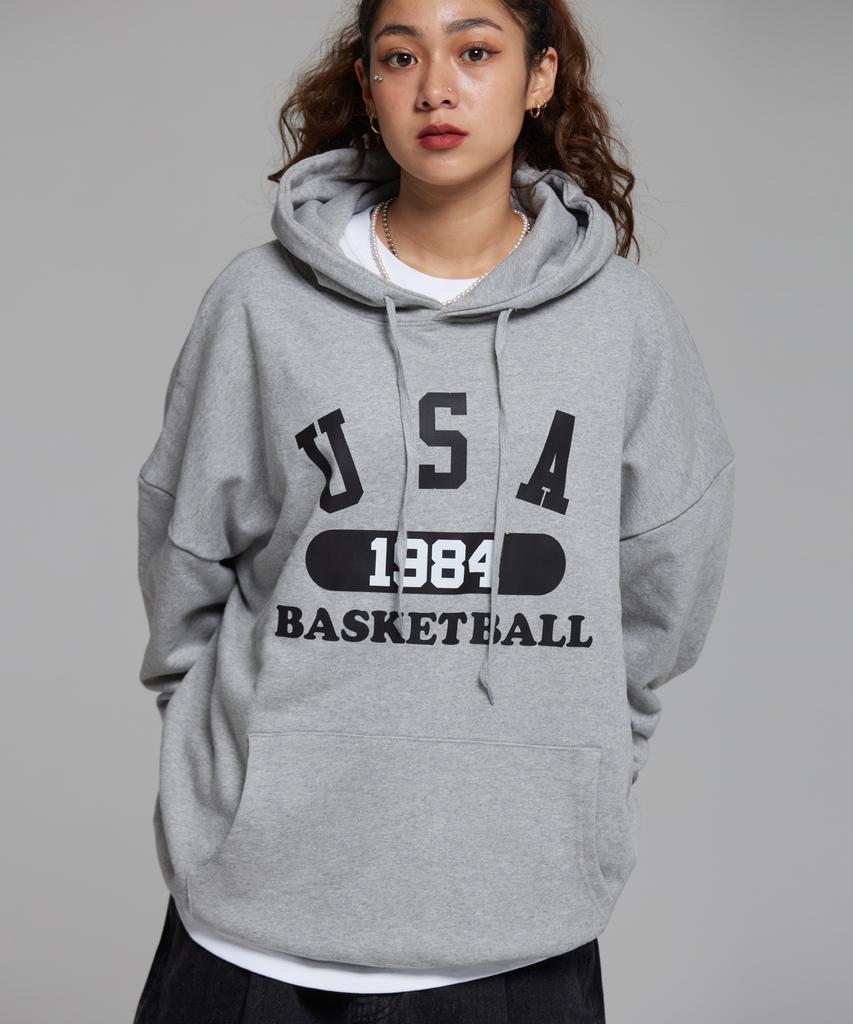Usa Basketball Hoodie Grey Black