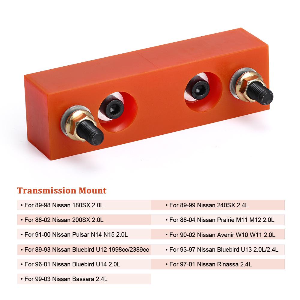 Polyurethane Gearbox Mounts for Nissan 240SX S13/S14 SR20DET (1989-2000)