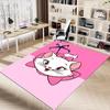 1pc Pink Kitty Bow Carpet for Playroom Bedroom Living Room Sofa Home Decor,kids Game Area Rug Non-slip Floor Mat Y728139