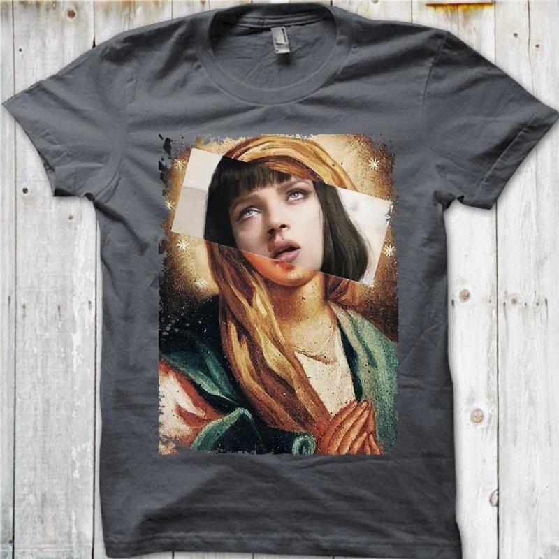 Pulp Fiction Retro Movie Men's T-shirt Summer Casual Men's and Women's Same Style