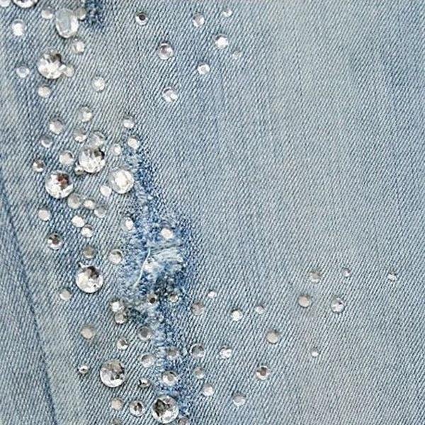 Fashion Jeans Pants Denim Skinny Blue 
