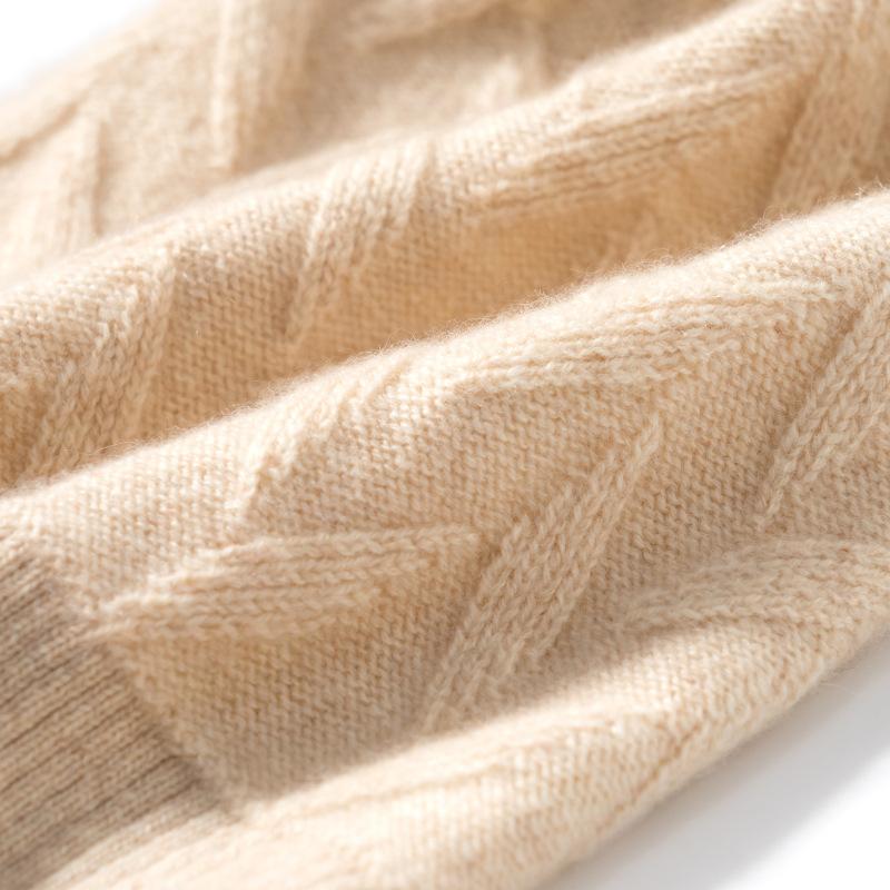 Cashmere Autumn and Winter New Style Women's High End Knitted Outdoor Warm Solid Color Ear Protection Hat Knitted Casual Toe Cap