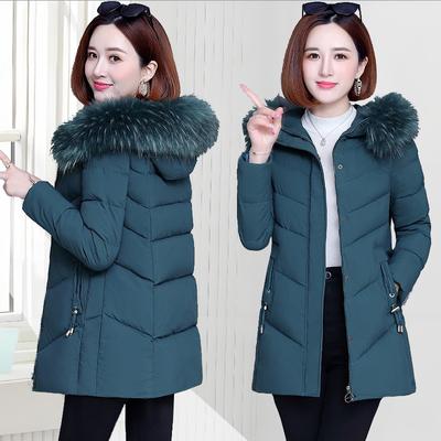 Winter Jacket Women's Parkas Long Coat Fur Collar Hooded Jackets Overcoat Thick Warm Cotton Padded Coat Puffer Parka